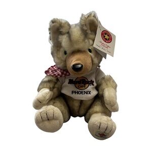 NWT Vintage Collectible Numbered Herrington Teddy Bears Hard Rock Cafe Coyote